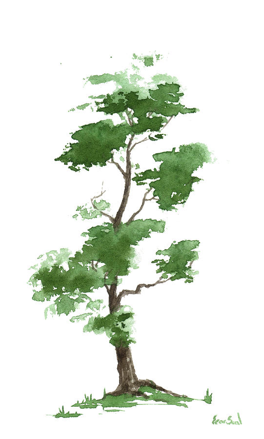 Little Zen Tree 300 Painting by Sean Seal