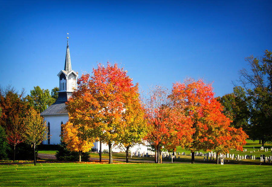 Little Zion Church In The Fall Photograph by Carolyn Derstine