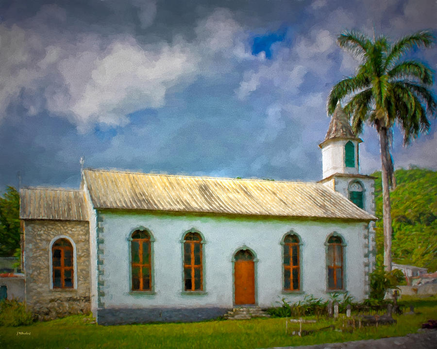 Little Jamaican Church Photograph by John M Bailey