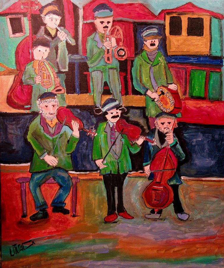 Litwak Klezmer Band Painting by Michael Litvack