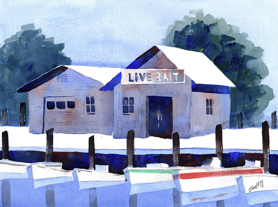 Live Bait Painting by Scott Brown
