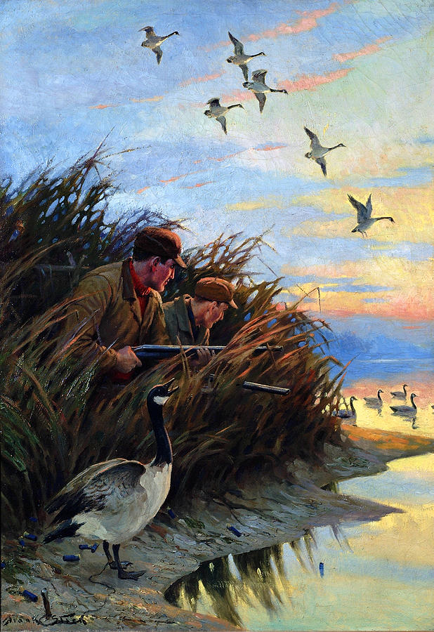 Live Decoys Painting by Frank Stick