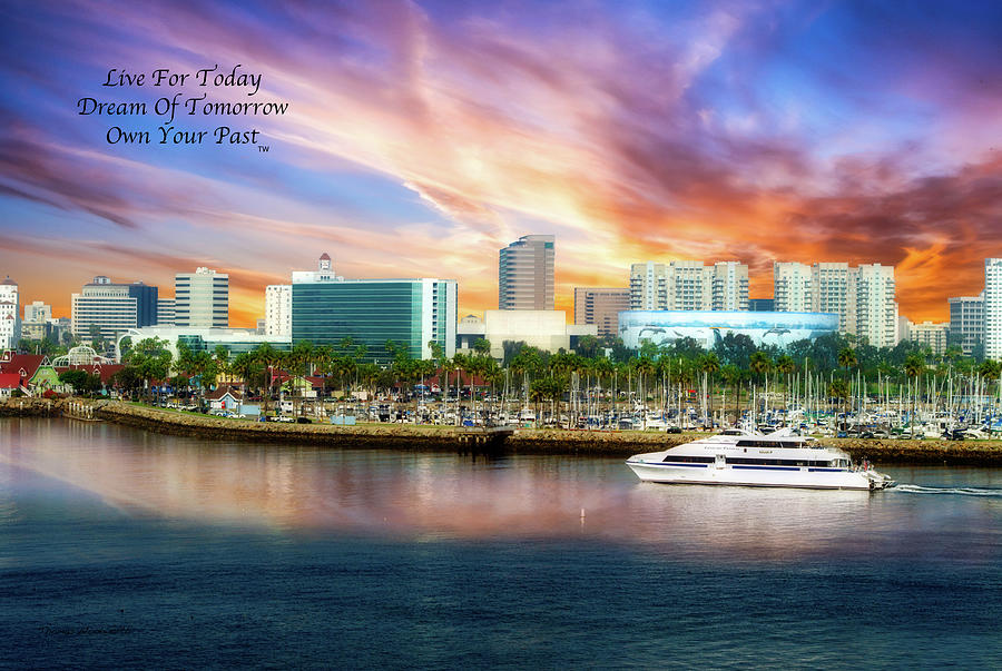 Live Dream Own Long Beach CA Text Photograph by Thomas Woolworth
