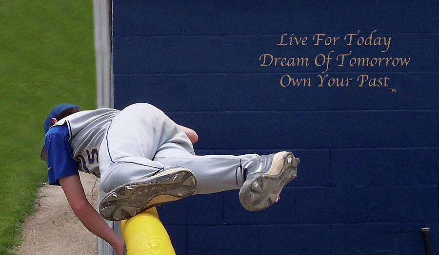 Live Dream Own Short Cut Over The Fence Text Photograph by Thomas Woolworth
