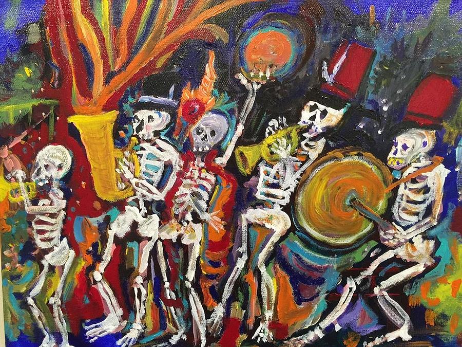 Image result for jazz funeral painting