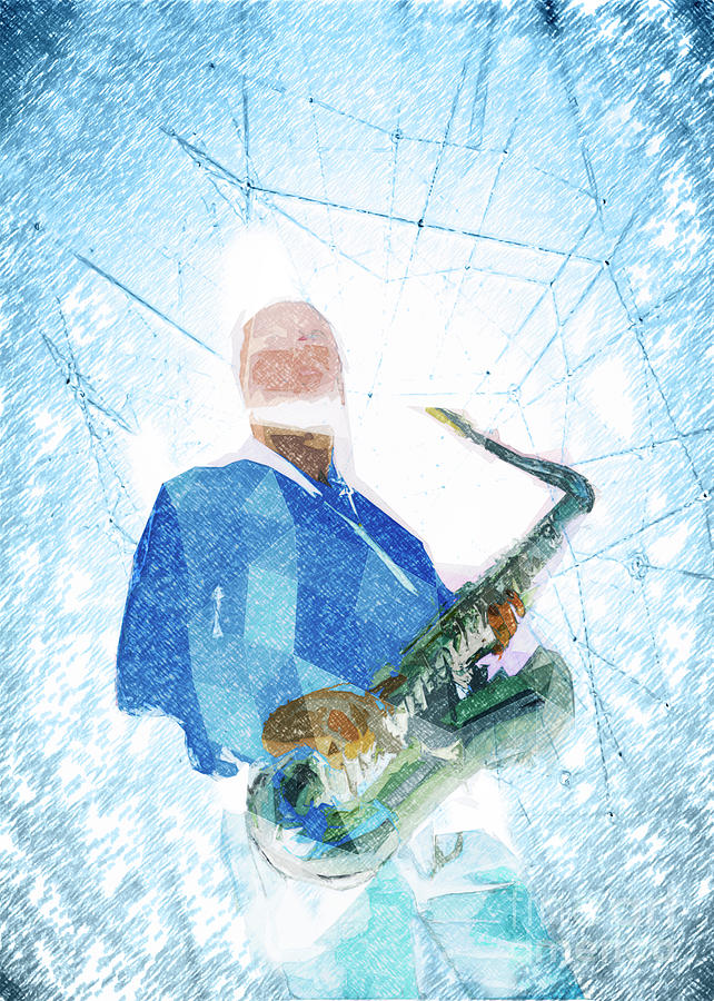 Live Music Poster Digital Art by Konstantin Sevostyanov