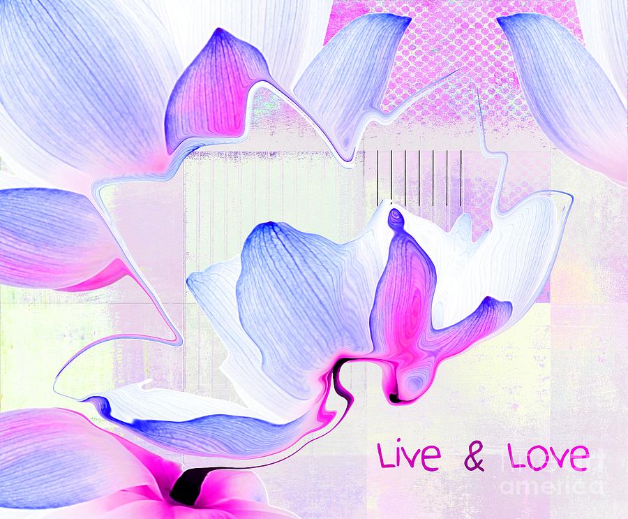 Live n Love - absf14a Digital Art by Variance Collections