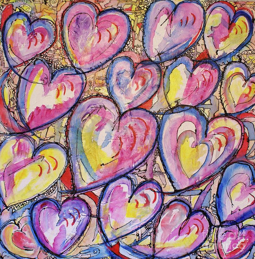 Live,love, laugh Painting by Jane Chesnut