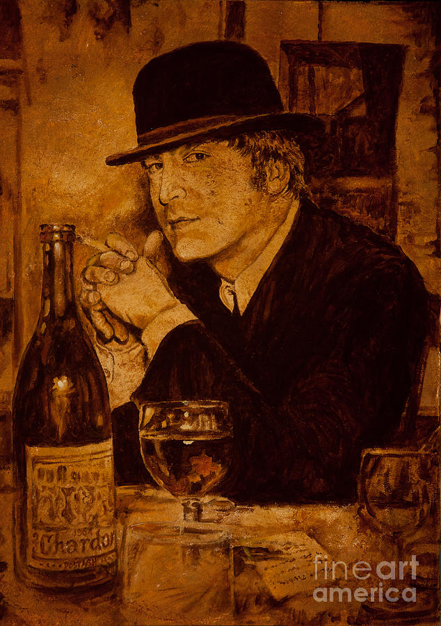 John Lennon Painting - Liverpool 1963. In the Pub by Igor Postash