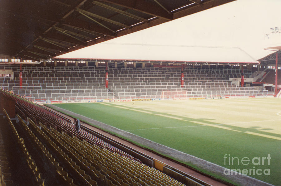 Soccer Photograph - Liverpool - Anfield - The Kop 2 - 1991 by Legendary Football Grounds