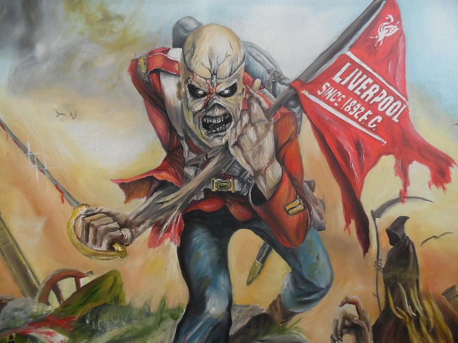 Iron Maiden Painting - Liverpool Fan by Gary Boyle