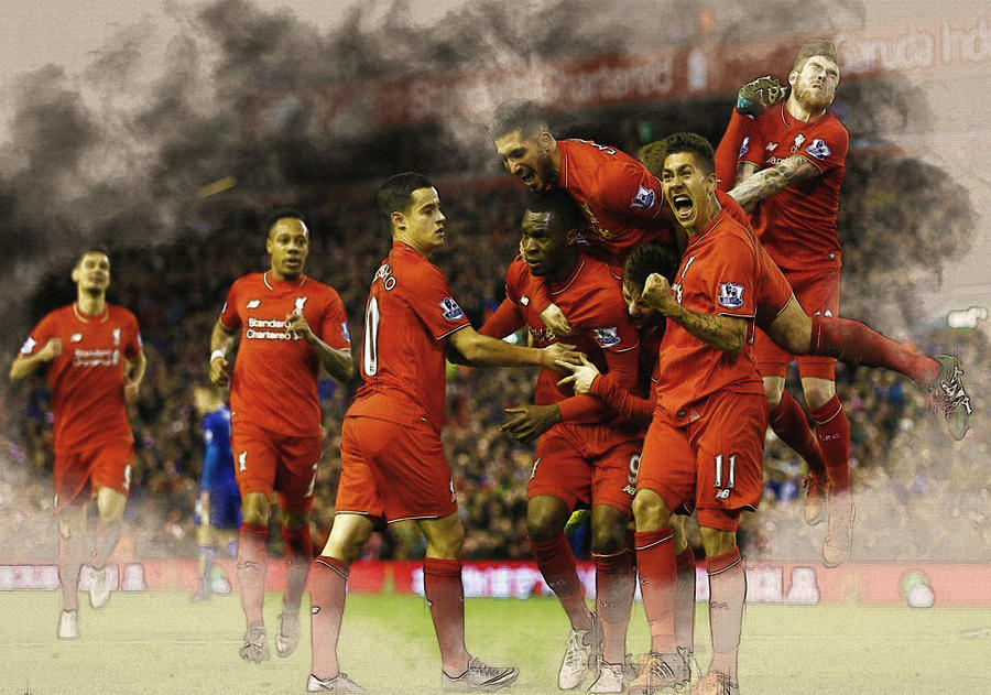 Liverpool v Leicester City Digital Art by Don Kuing