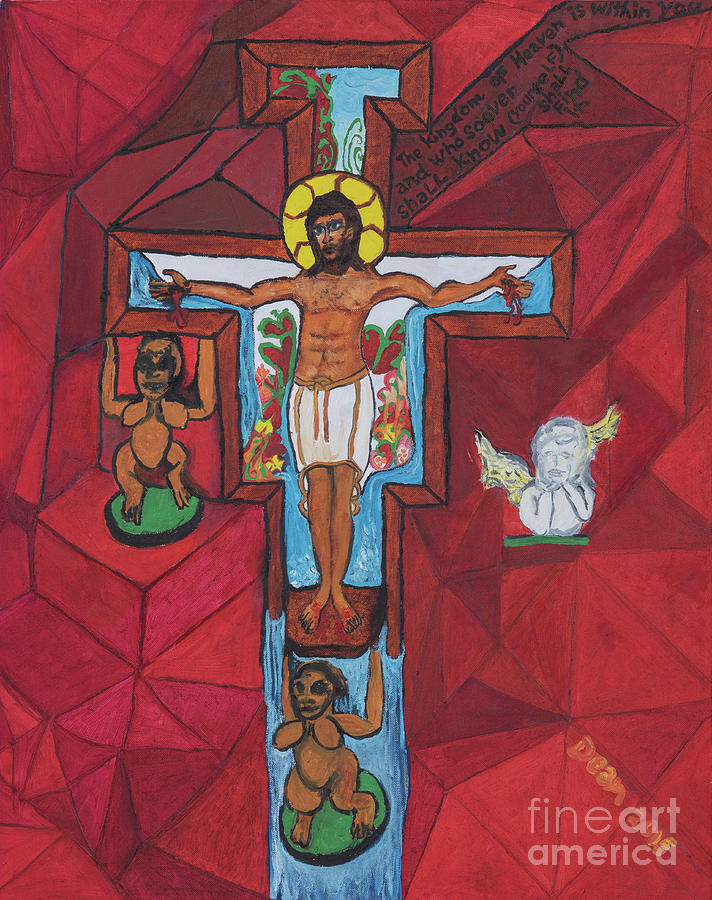 Living Christ Ascending Painting by Dean Robinson