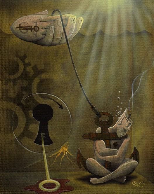 Surreal Painting - Living crop circle by Will Crane