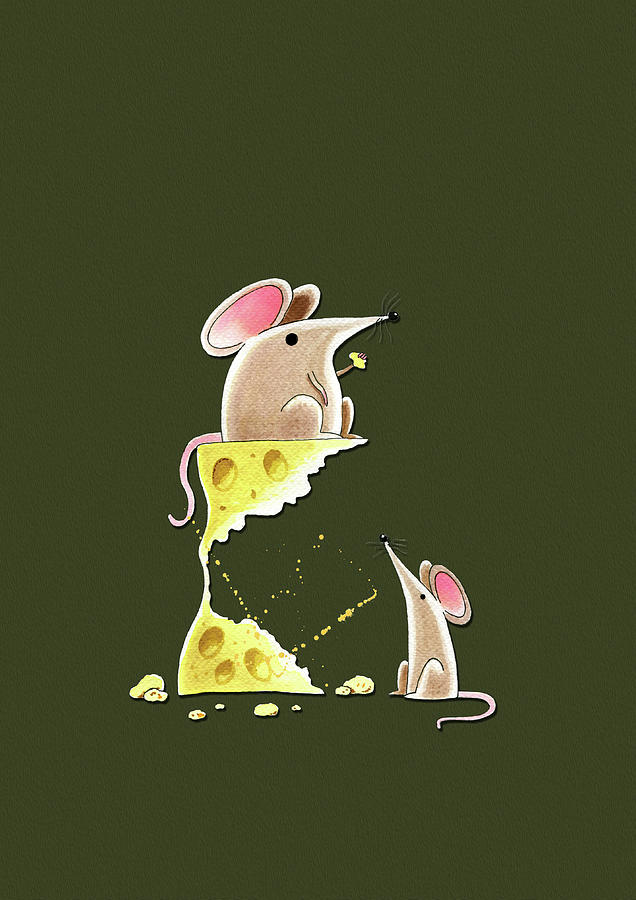 Mouse Drawing - Living Dangerously by Andrew Hitchen Mouse Drawing - Living Dangerously by Andrew Hitchen