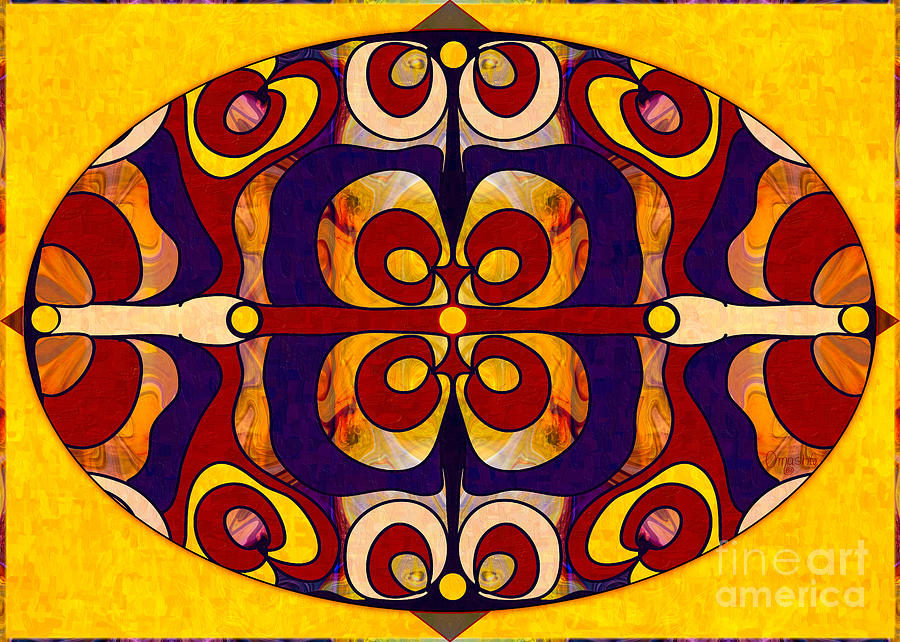 Living In A Mandala Abstract Bliss Art by Omashte Digital Art by Omaste Witkowski