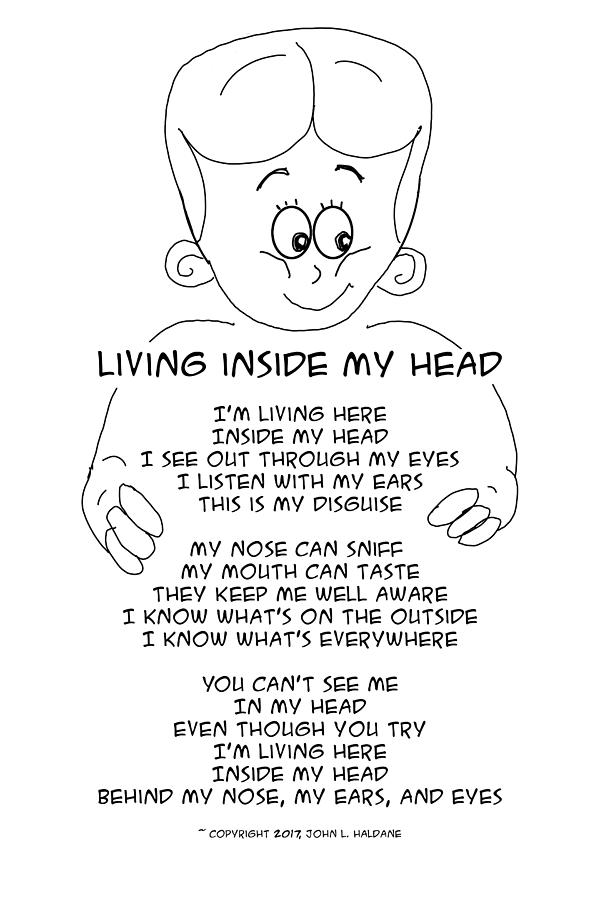 Living Inside My Head Drawing by John Haldane