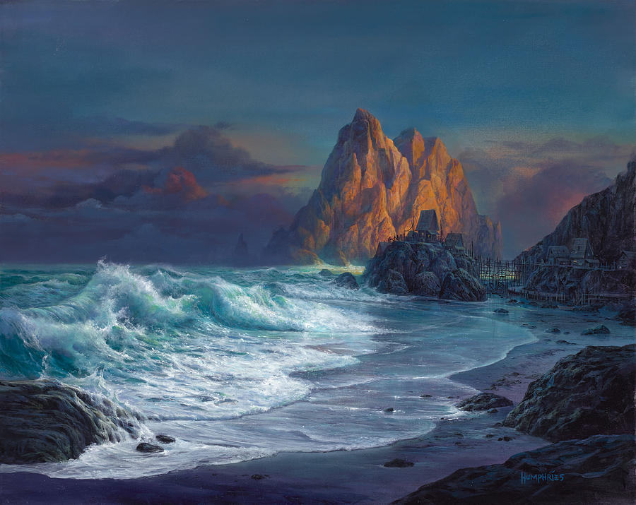 Living On the Edge Painting by Michael Humphries
