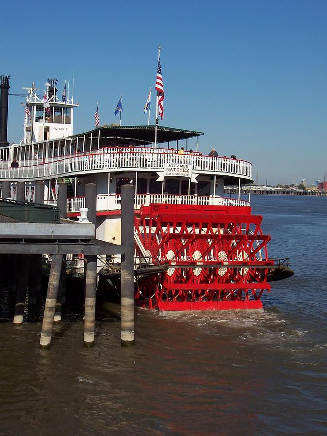Steam Boat Photograph - Living on the Mississippi by William Albanese Sr