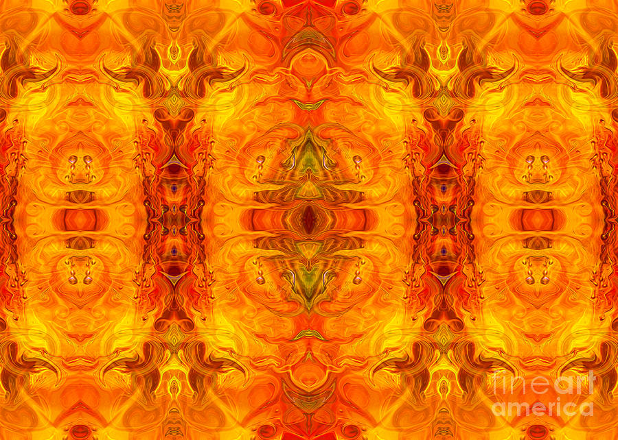 Living Passion Abstract Bliss  by Omashte Digital Art by Omaste Witkowski