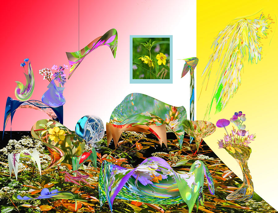 Living Room Digital Art - Living Room For A Nature Lover by Dorothy Pugh Living Room Digital Art - Living Room For A Nature Lover by Dorothy Pugh