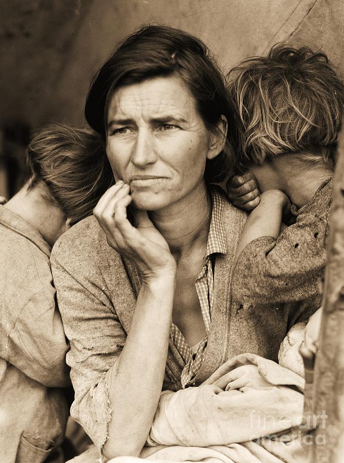 Dorothea Lange Photograph - Living with Poverty by Thea Recuerdo