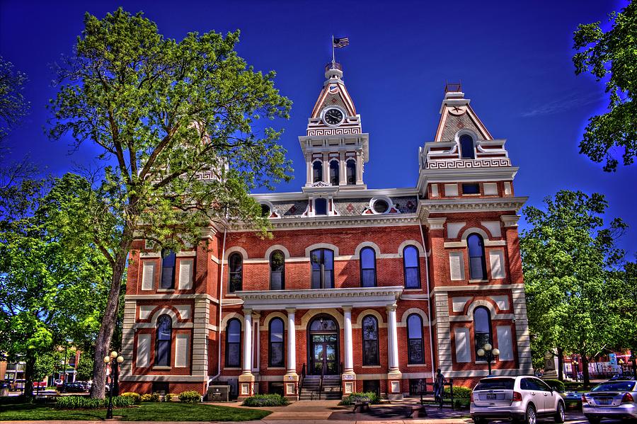 Pontiac Photograph - Livingston County Courthouse 1 by Fred Hahn