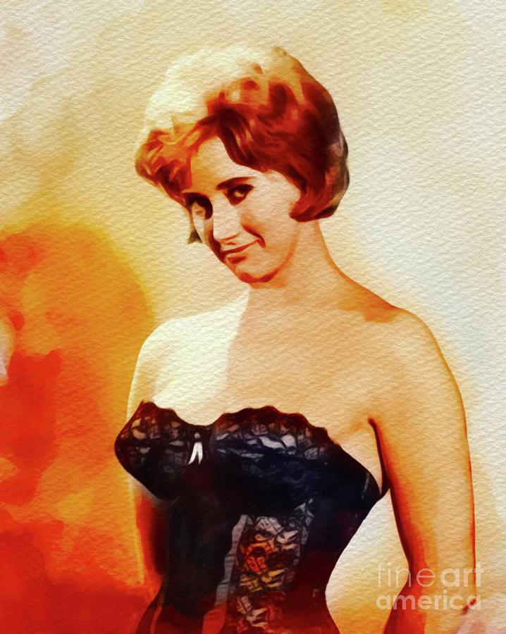 Vintage Painting - Liz Fraser, Carry On Films Cast by Esoterica Art Agency