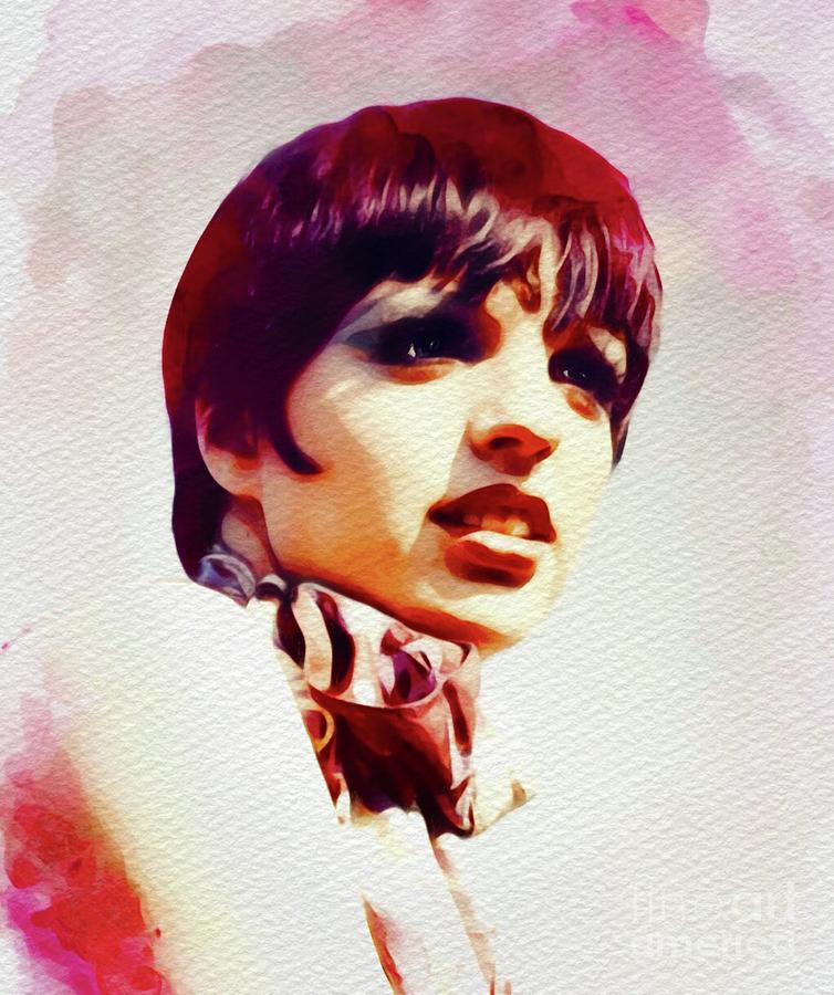 Hollywood Painting - Liza Minnelli, Vintage Movie Star by Esoterica Art Agency