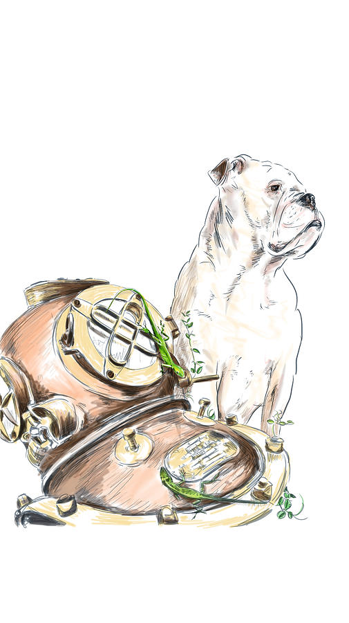 Lizards, Brass, and Bulldogs Digital Art by Thomas Hamm