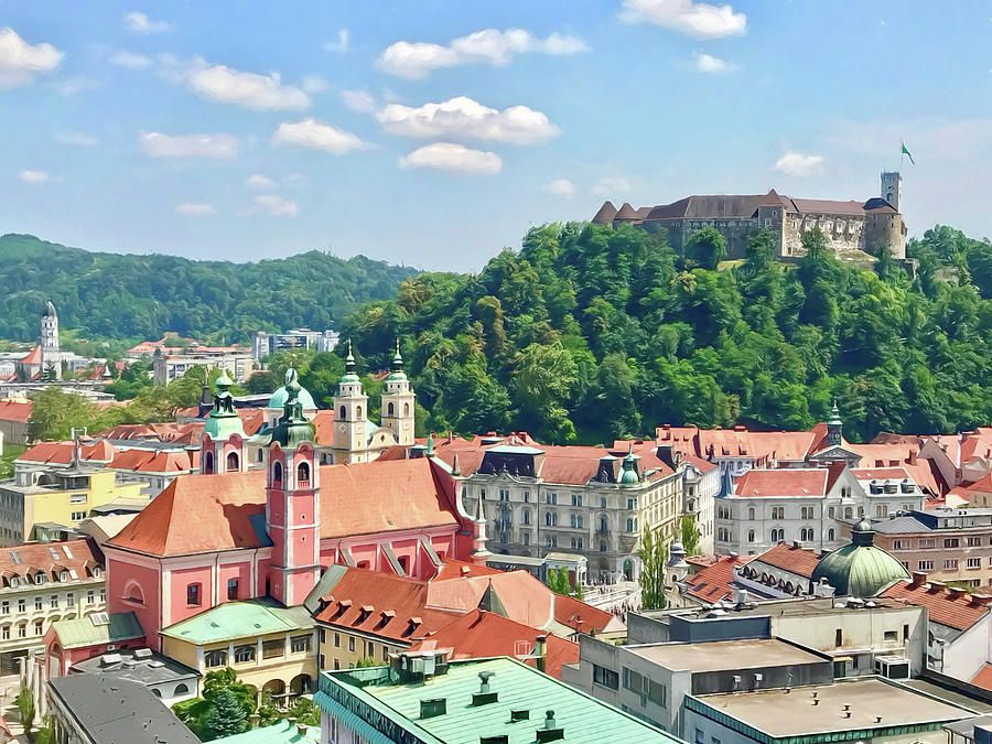 Ljubljana Cityscape Photograph by Betty Eich - Fine Art America