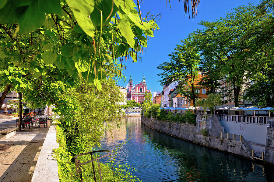 Ljubljana river and architecture view Photograph by Brch Photography