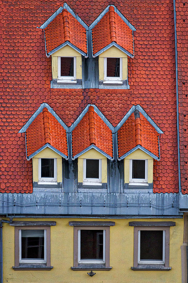 Ljubljana Rooftop and Windows - Slovenia Photograph by Stuart Litoff
