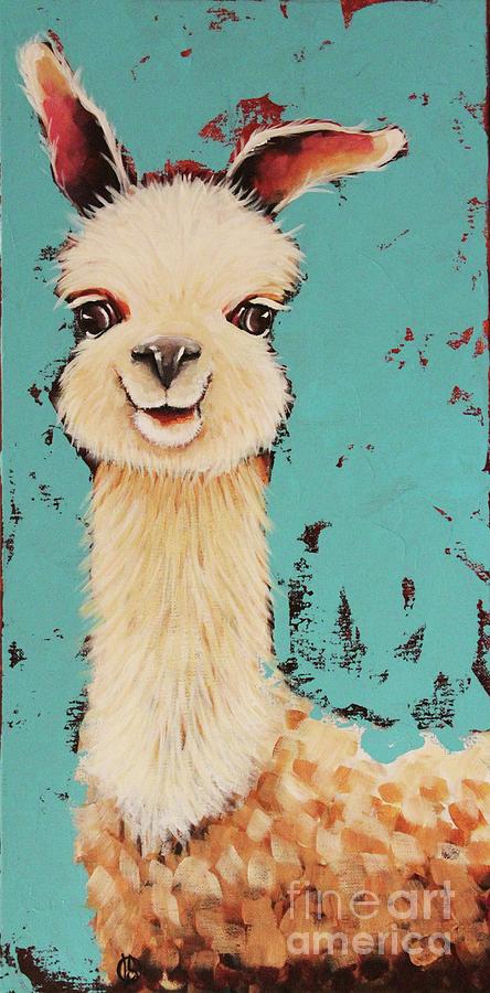 Llama Sid Painting by Lucia Stewart