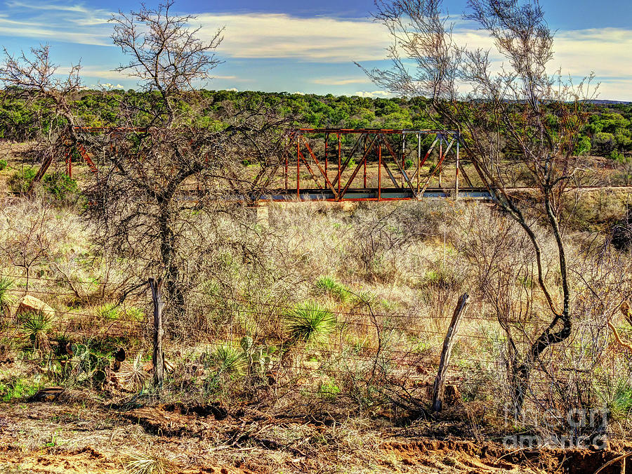 Llano River Bridge Photograph by Fred Adsit - Pixels