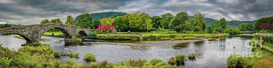 Llanrwst Bridge and Cottage Photograph by Adrian Evans