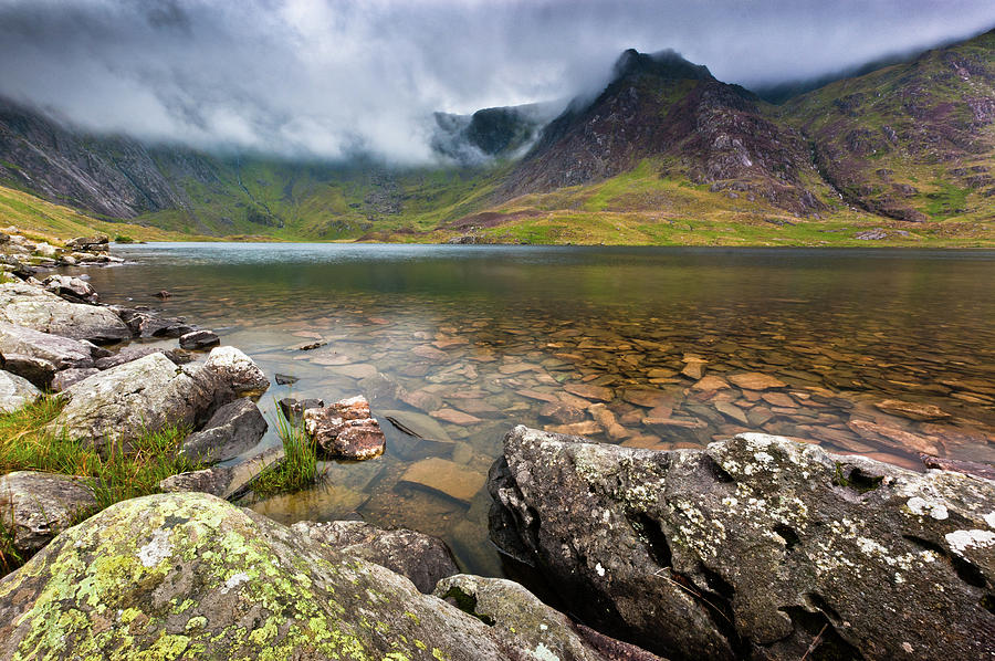 Wales Photograph - Llyn Idwal #1, Cwm Idwal, Snowdonia, North Wales by Anthony Lawlor Wales Photograph - Llyn Idwal #1, Cwm Idwal, Snowdonia, North Wales by Anthony Lawlor