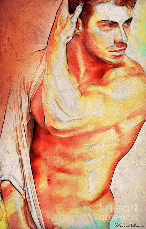 Nude Digital Art - Lo Que Dice Mi Corazon by Mark Ashkenazi