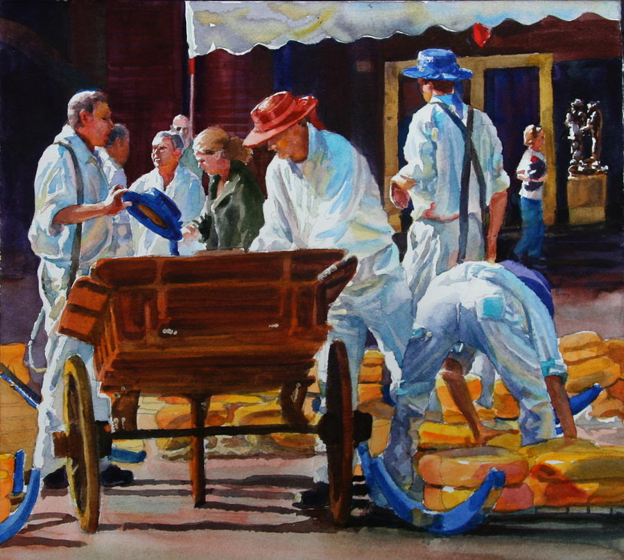 Loading the Cart Painting by Carolyn Epperly