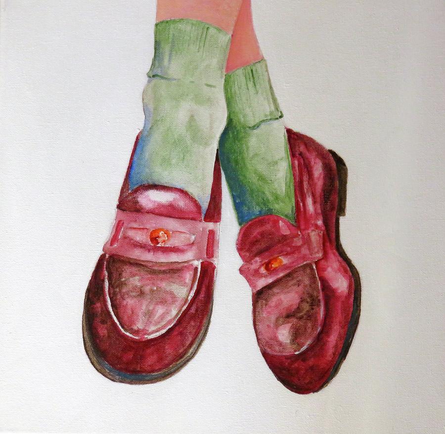 Penny Loafers Painting by Jayne Lucas - Fine Art America