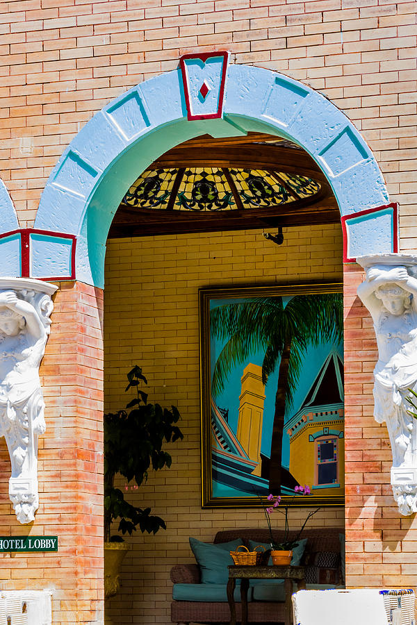 Lobby Entrance at Southernmost House Photograph by Ed Gleichman