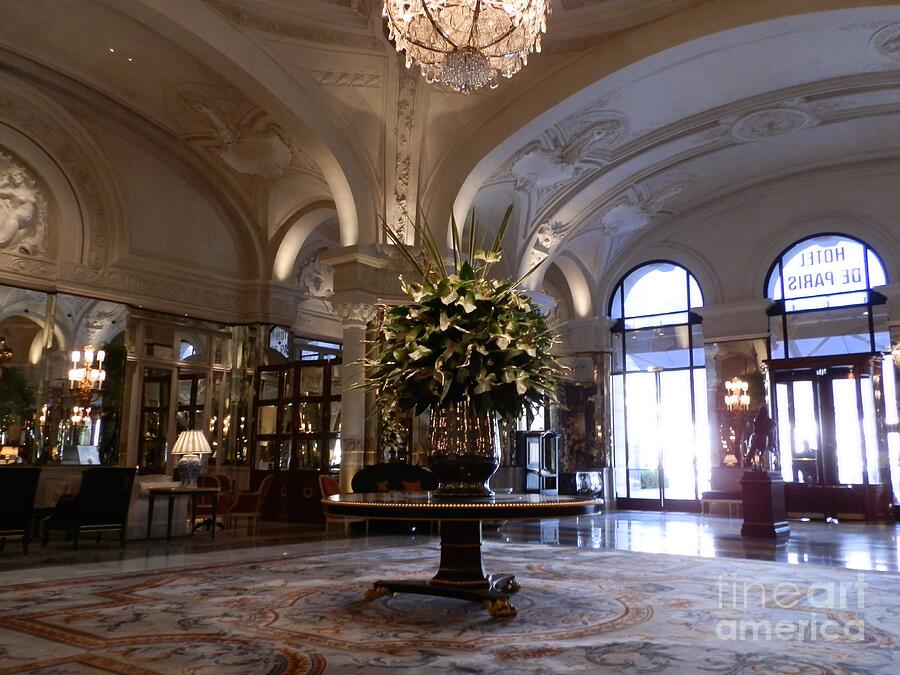 Lobby of Hotel de Paris Photograph by Margaret Brooks