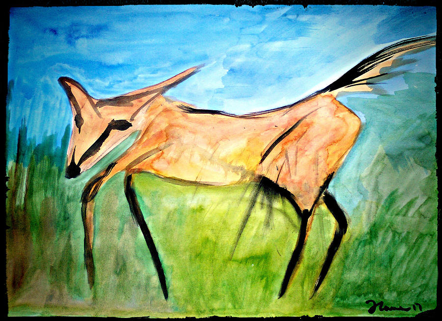 Wolves Painting - Lobo Guara by Joana Lana
