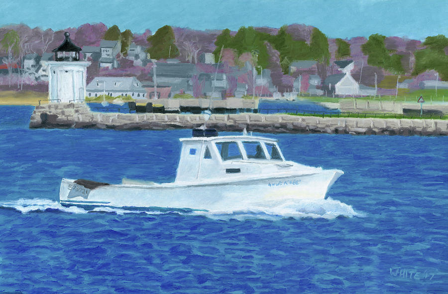 Lobster Boat and Bug Light by Dominic White Lobster Boat and Bug Light by Dominic White