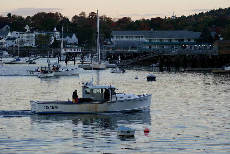 Lobster Boat Boothbay Harbor Photograph by Lois Lepisto