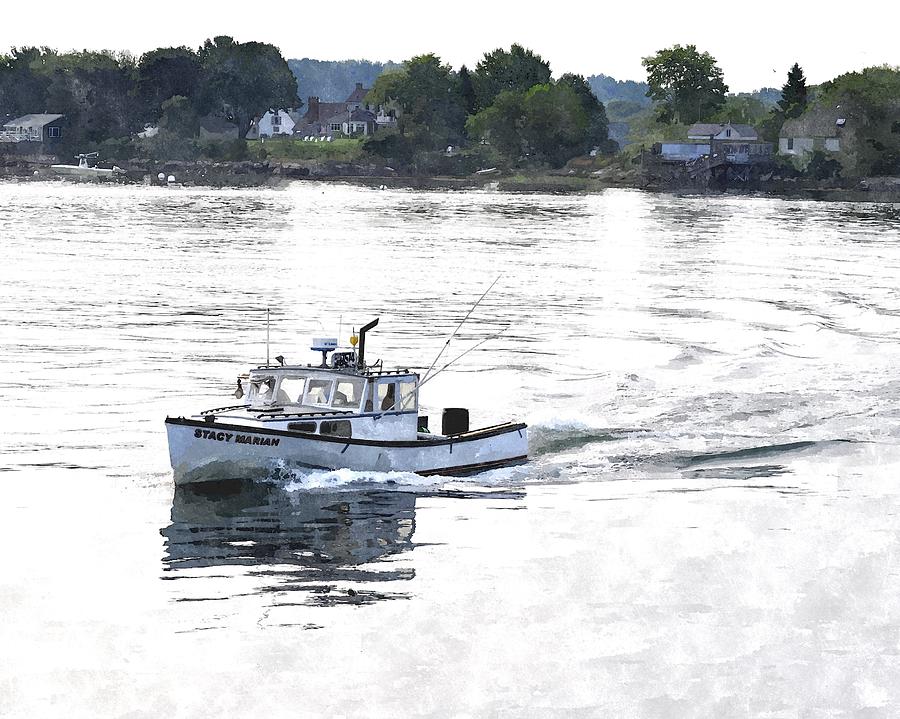 Lobster Boat LBWC Digital Art by Jim Brage Fine Art America