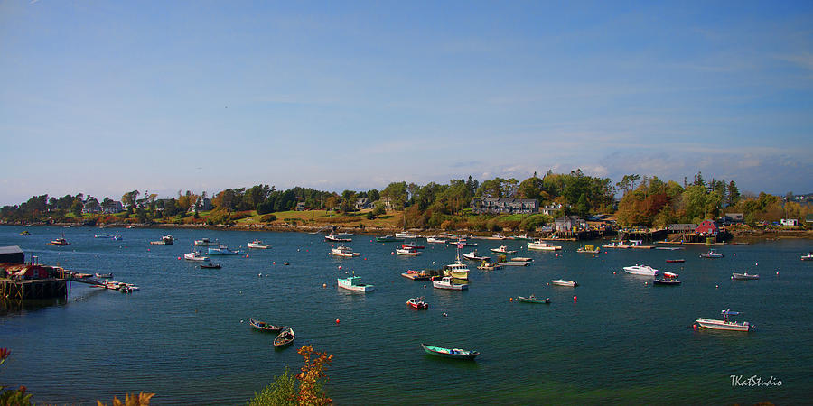 Lobster Boats on the Coast of Maine Photograph by Tim Kathka
