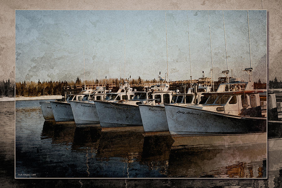 Lobster Boats Photograph by WB Johnston
