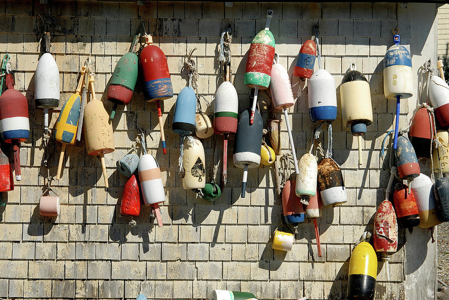 Lobster buoys Photograph by David Campione