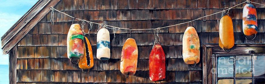 LOBSTER BUOYS, NOVA SCOTIA by Anna-maria Dickinson LOBSTER BUOYS, NOVA SCOTIA by Anna-maria Dickinson